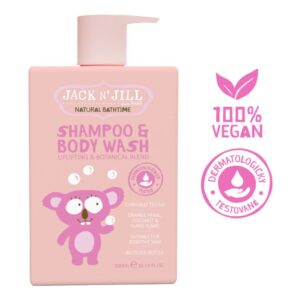 Jack n' Jill Dětský šampon a sprchový gel (300 ml) - s ylang-ylangem a pomerančem