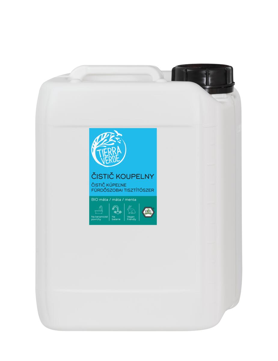Tierra Verde Čistič koupelny s BIO mátou - 5 l (kanystr) - s biologicky odbouratelnými tenzidy