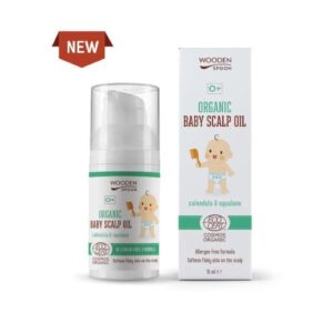 Wooden Spoon Organický olej pro dětskou pokožku hlavy BIO (15ml) - usnadňuje rozčesávání a zjemňuje dětskou pokožku