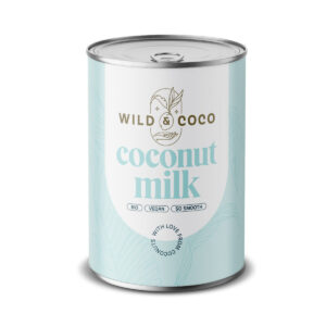 Wild & Coco Kokosové mléko 17% v konzervě BIO (400 ml) - ze zralých kokosů