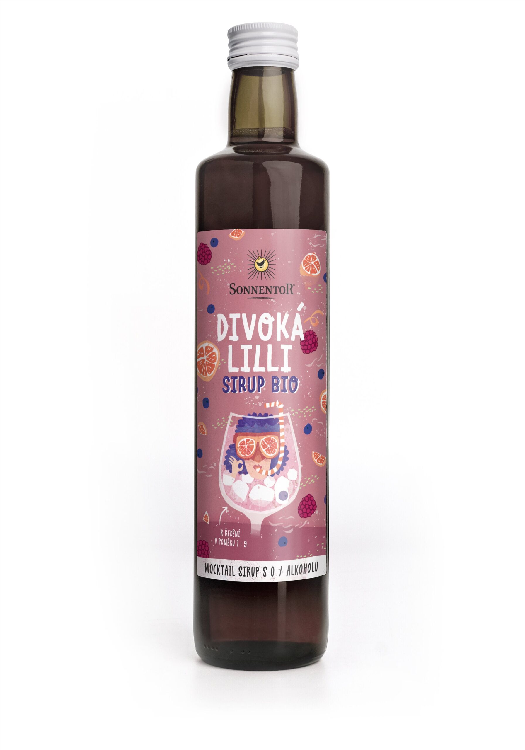 Sonnentor Sirup BIO - Divoká Lilli (500 ml) - osvěžující chuť bez přidaného cukru