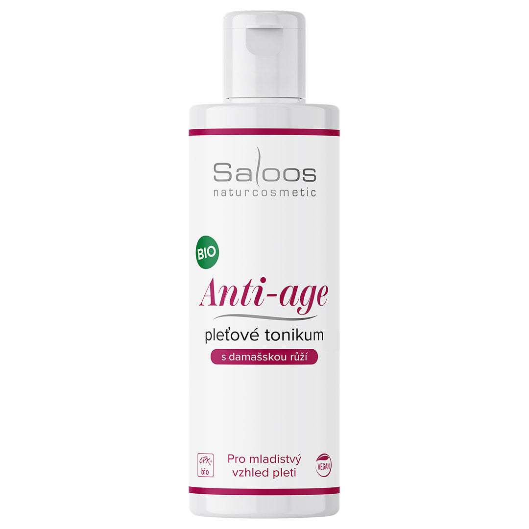 Saloos Pleťové tonikum Anti-age BIO (200 ml) - omlazení pleti s omamnou vůní růže