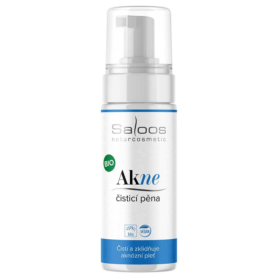 Saloos Čisticí pěna pro problematickou pleť Akne BIO (150 ml) - jemně čistí