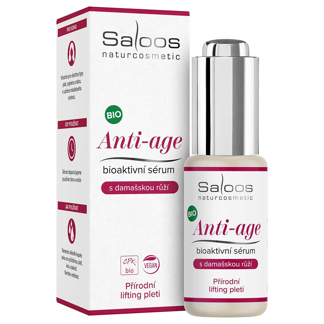 Saloos Bioaktivní sérum Anti-age BIO (20 ml) - lifting pleti s damašskou růží