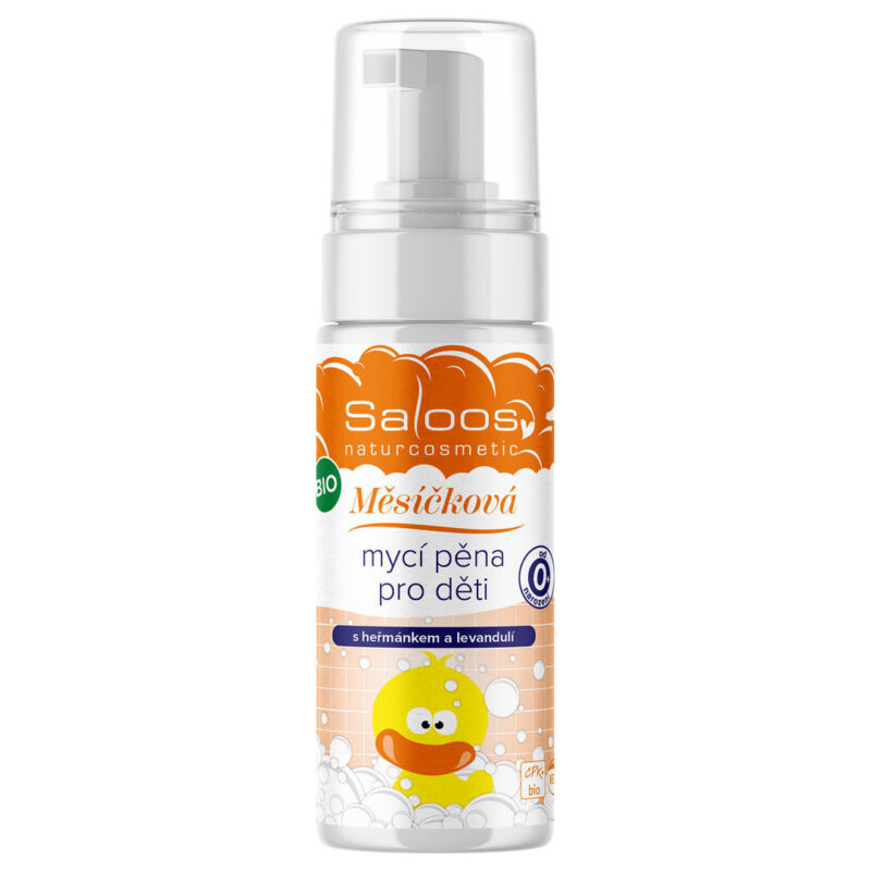 Saloos Měsíčková mycí pěna pro děti na tělo i vlasy BIO (150 ml) - vhodná pro novorozence