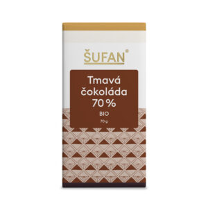 Šufan Tmavá čokoláda 70% BIO (70 g) - Peru - vyrobena metodou bean-to-bar