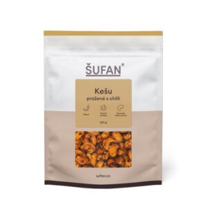 Šufan Kešu pražené (200 g) - chilli a panela - sladce pikantní chuť