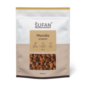 Šufan Mandle ze Španělska - nesolené a pražené - 500 g - prvotřídní kvalita