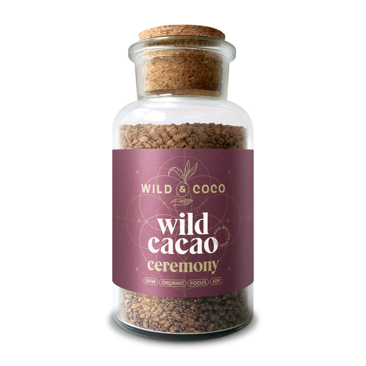 Wild & Coco Ceremoniální kakao BIO (190 g) - přináší celkové uspokojení