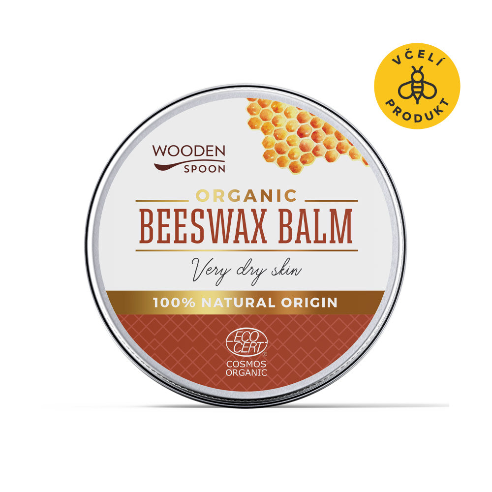 Wooden Spoon Balzám se včelím voskem na suchou pokožku BIO - 60 ml - zklidňuje suchou a podrážděnou pokožku