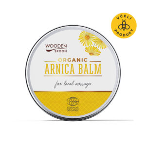 Wooden Spoon Přírodní masážní balzám s výtažky z arniky BIO - 60 ml - uvolňuje ztuhlé svaly